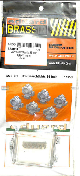 EDU653001 1:350 Eduard Brassin PRINT US Navy 36-inch Searchlights