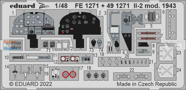 EDUFE1271 1:48 Eduard Color Zoom PE - IL-2 Mod 1943 (ZVE kit)