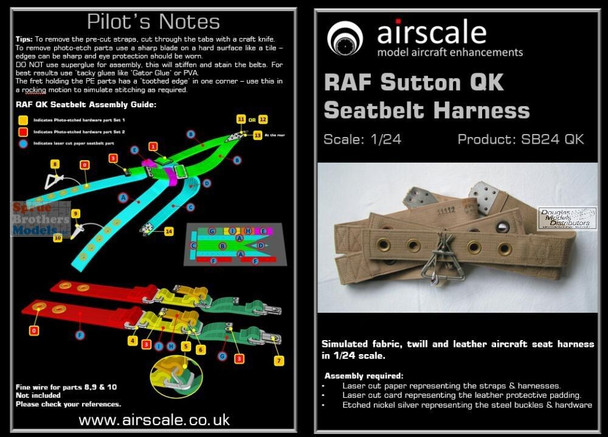 ASCSB32QK 1:32 Airscale RAF Sutton QK Sealtbelt Harness