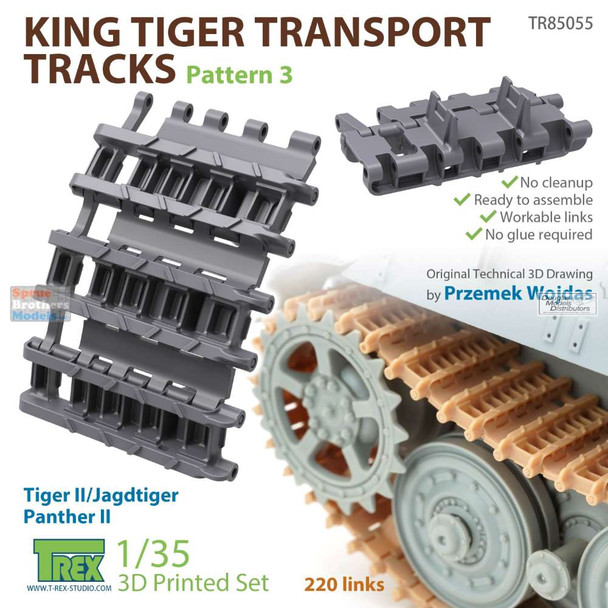 TRXTR85055 1:35 TRex - King Tiger Transport Tracks Pattern 3