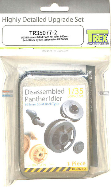 TRXTR35077-2 1:35 TRex - Disassembled Panther Idler 665mm Solid Back Type (DRA kit)