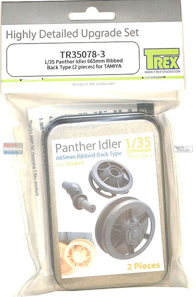 TRXTR35078-3 1:35 TRex - Panther Idler 665mm Ribbed Back Type (TAM kit)