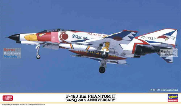 HAS02396 1:72 Hasegawa F-4EJ Kai Phantom II '302SQ 20th Anniversary'