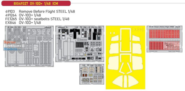 EDUBIG49327 1:48 Eduard BIG ED OV-10D+ Bronco Super Detail Set (ICM kit)