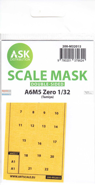 ASKM32015 1:32 ASK/Art Scale Mask [Double Sided] - A6M5 Zero (TAM kit)