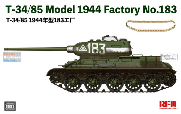 RFMRM5083 1:35 Rye Field Model T-34/85 Model 1944 Factory No.183