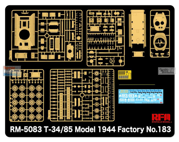 RFMRM5083 1:35 Rye Field Model T-34/85 Model 1944 Factory No.183