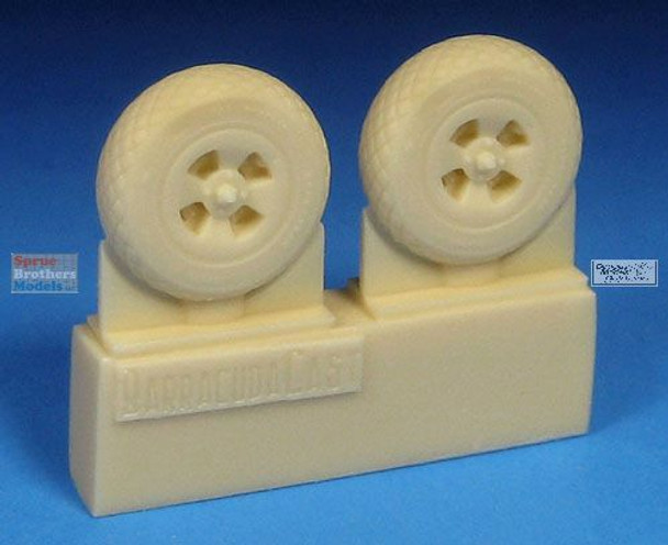 BARBR72351 1:72 BarracudaCast Sea Fury  Main Wheels Diamond Tread