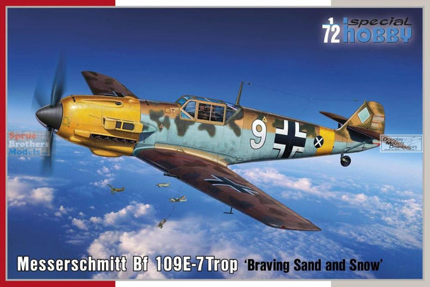 SPH72462 1:72 Special Hobby Bf109E-7 Trop 'Braving Sand and Snow'