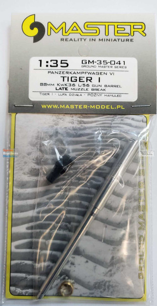 MASGM35041 1:35 Master Model Gun Barrel Set - Tiger I 88mm KwK36 L/56 Late Muzzle Brake