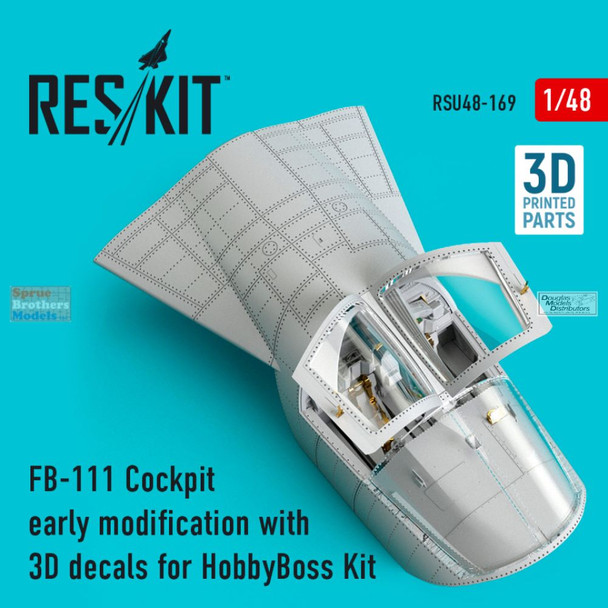 RESRSU480169U 1:48 ResKit FB-111 Aardvark Cockpit Set (HBS kit)