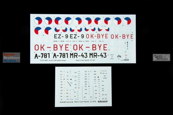 EDU70151 1:72 Eduard Avia S-199 Bubble Canopy ProfiPack Edition