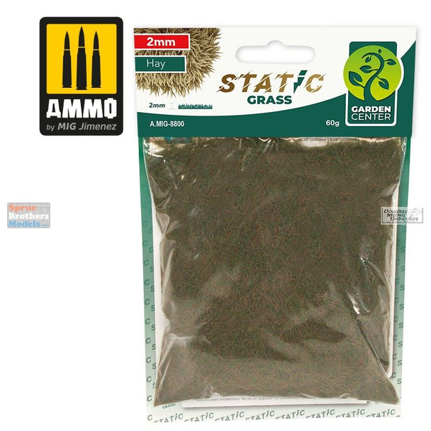 AMM8800 AMMO by Mig Static Grass - Hay 2mm