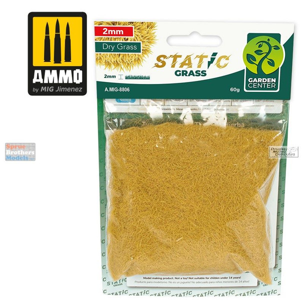 AMM8806 AMMO by Mig Static Grass - Dry Grass 2mm