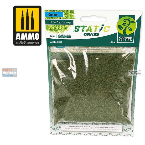 AMM8811 AMMO by Mig Static Grass - Late Summer 6mm