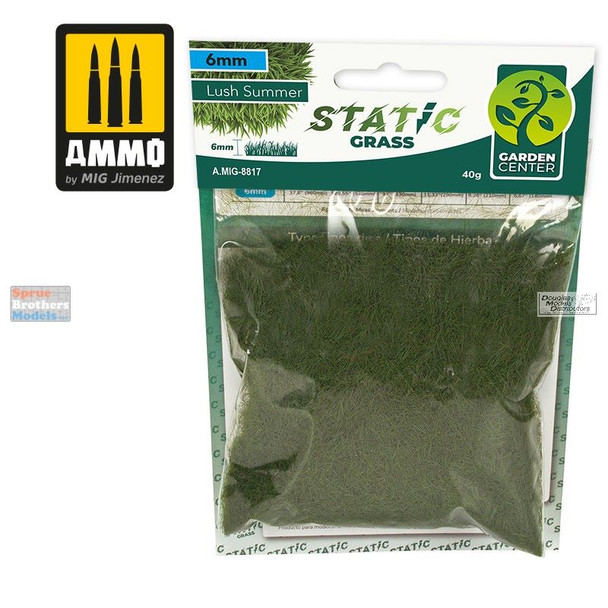 AMM8817 AMMO by Mig Static Grass - Lush Summer 6mm