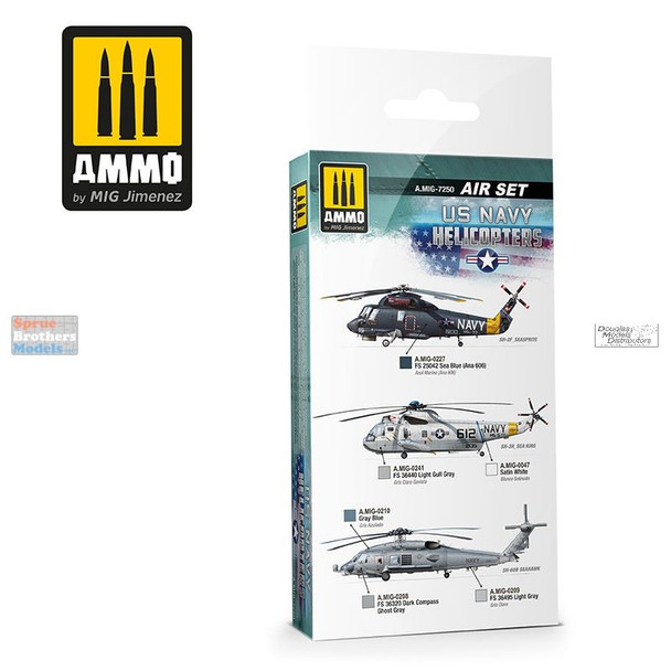 AMM7250 AMMO by Mig Paint Set - US Navy Helicopters