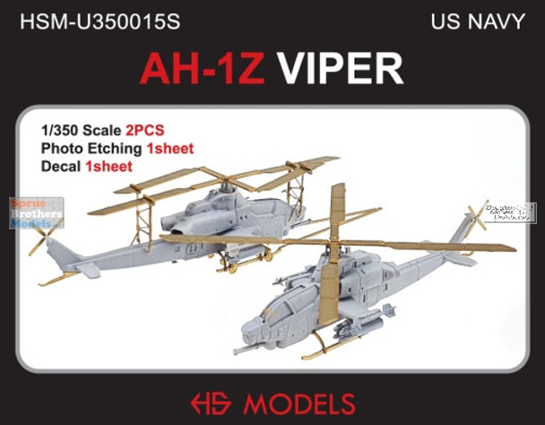 HSMU350015U 1:350 HS Models US Navy AH-1Z Viper
