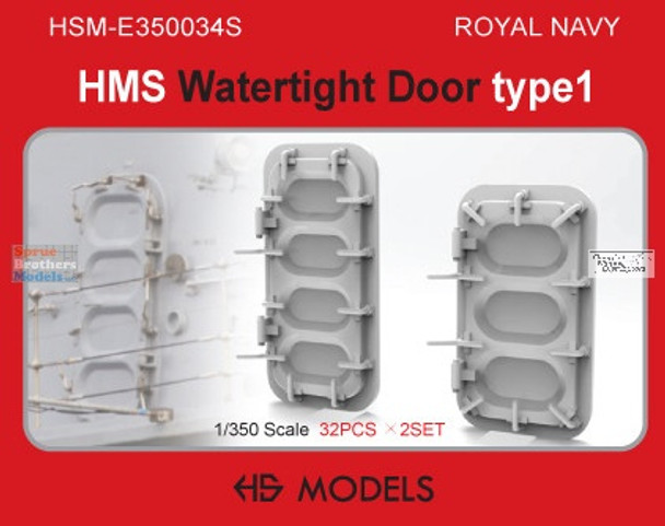 HSME350034E 1:350 HS Models Royal Navy HMS Watertight Doors Type 1