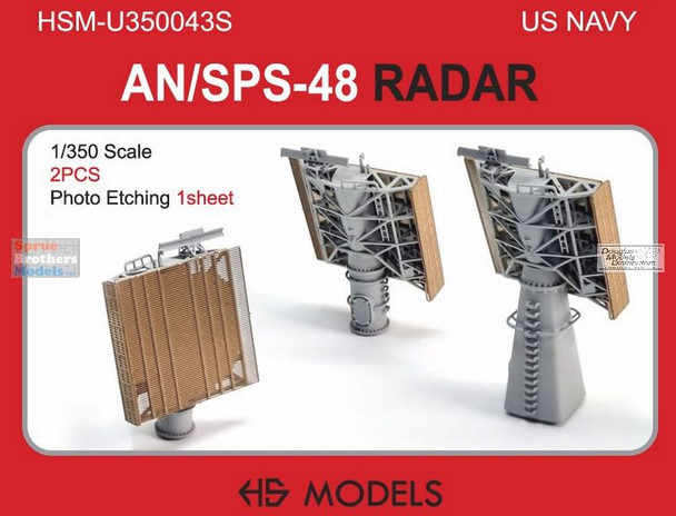 HSMU350043U 1:350 HS Models US Navy AN/SPS-48 Radar