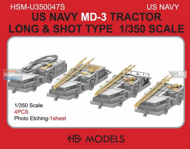 HSMU350047U 1:350 HS Models US Navy MD-3 Tractor Long & Short Type