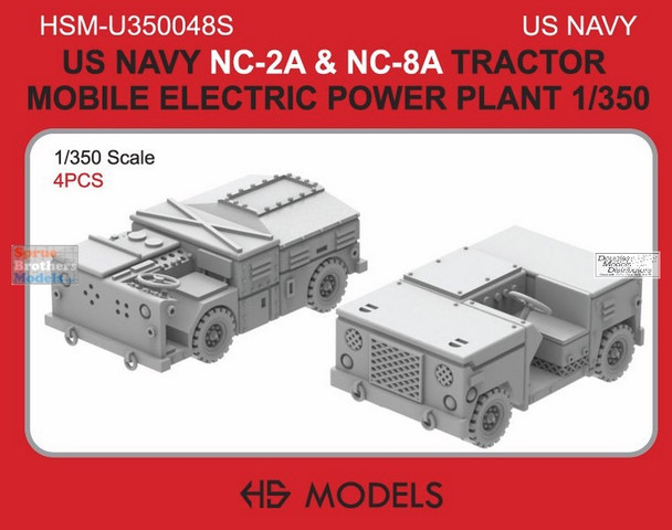 HSMU350048U 1:350 HS Models US Navy NC-2A & NC-8A Tractor Mobile Electric Power Plant