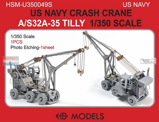 HSMU350049U 1:350 HS Models US Navy A/S32A-35 Tilly Flight Deck Crash Crane