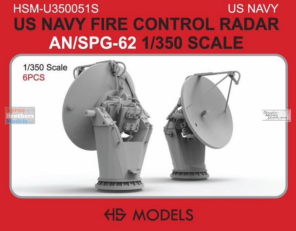 HSMU350051U 1:350 HS Models US Navy Fire Control Radar AN/SPG-62