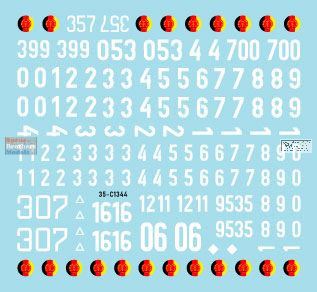 SRD35C1344 1:35 Star Decals - DDR - NVA #3 T-72 and Fighting Vehicles 1960-80s