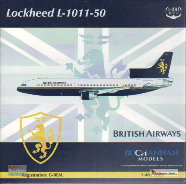 NGMB10001 1:400 Buchanan Models/NG Model British Airways Lockheed L-1011-500 Reg #G-BEAL (pre-painted/pre-built)