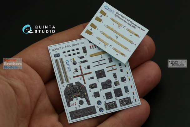 QTSQD48207 1:48 Quinta Studio Interior 3D Decal - Ju87D Ju87G Stuka (ITA kit)