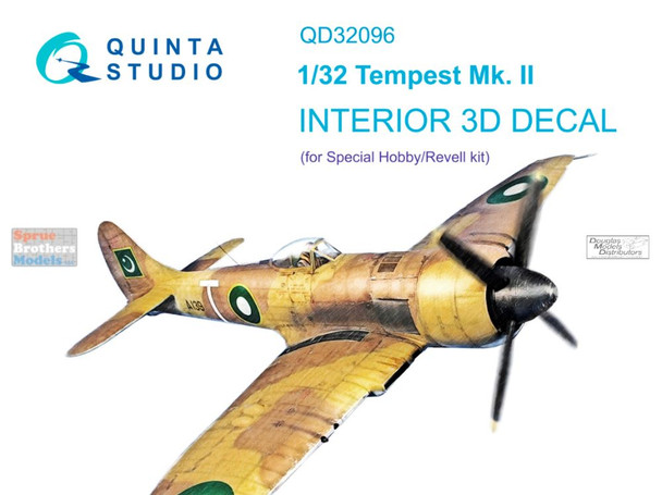 QTSQD32096 1:32 Quinta Studio Interior 3D Decal - Tempest Mk.II (SPH/REV kit)