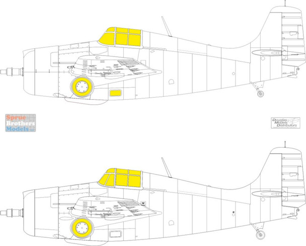 EDUEX878 1:48 Eduard Mask - F4F-3 Wildcat TFace (EDU kit)