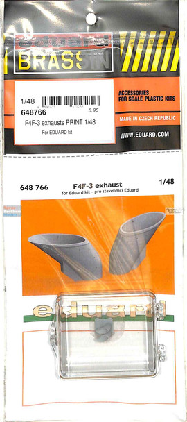 EDU648766 1:48 Eduard Brassin Print - F4F-3 Wildcat Exhausts (EDU kit)