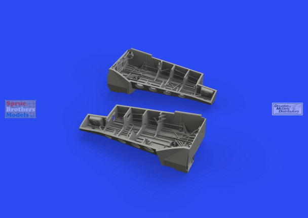 EDU648742 1:48 Eduard Brassin Print - P-51D Mustang Wheel Bay Set (EDU kit)