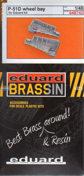 EDU648742 1:48 Eduard Brassin Print - P-51D Mustang Wheel Bay Set (EDU kit)