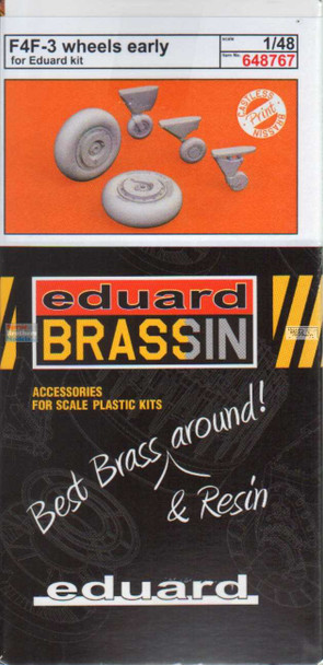 EDU648767 1:48 Eduard Brassin - F4F-3 Wildcat Early Wheels (EDU kit)
