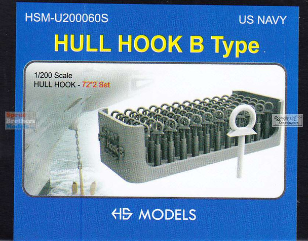 HSMU200060U 1:200 HS Models US Navy Hull Hook B Type