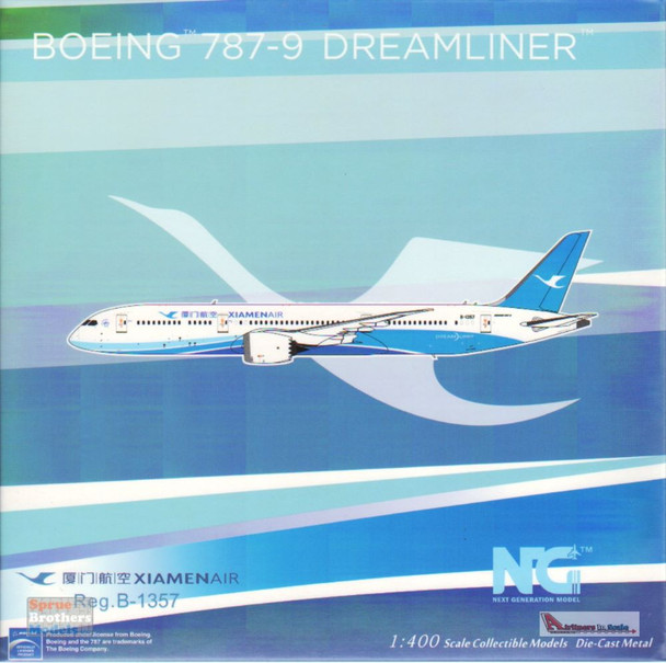 NGM55073 1:400 NG Model Xiamen Airlines B787-9 Reg #B-1357 (pre-painted/pre-built)