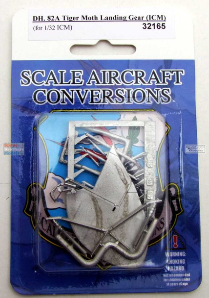 SAC32165 1:32 Scale Aircraft Conversions - DH.82A Tiger Moth Landing Gear (ICM kit)