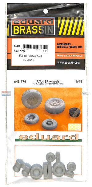 EDU648776 1:48 Eduard Brassin - F-18F Super Hornet Wheels Set (MNG kit)