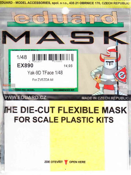EDUEX890 1:48 Eduard Mask - Yak-9D TFace (ZVE kit) EDUEX890 1:48 Eduard Mask - Yak-9D TFace (ZVE kit)