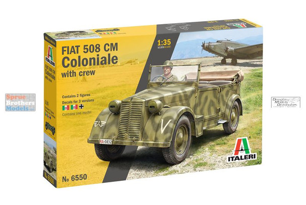 ITA6550 1:35 Italeri Fiat 508 CM Coloniale with Crew