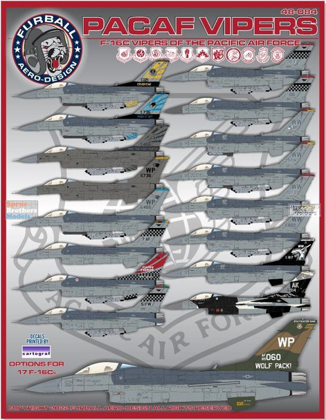 FUR48084 1:48 Furball Aero Design F-16C Falcon 'PACAF Vipers: F-16C Vipers of the Pacific Air Force''
