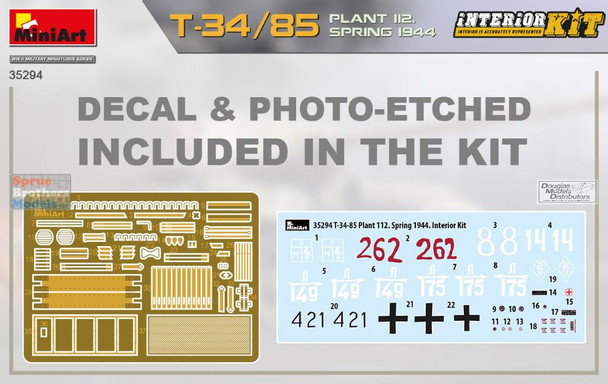 MIA35294 1:35 Miniart T-34/85 Plant 112 Spring 1944 [Interior Kit]