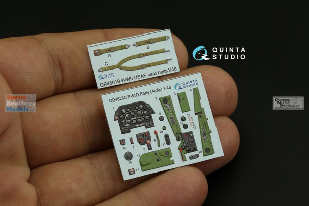 QTSQD48260 1:48 Quinta Studio Interior 3D Decal - P-51D Mustang Early (AFX kit)