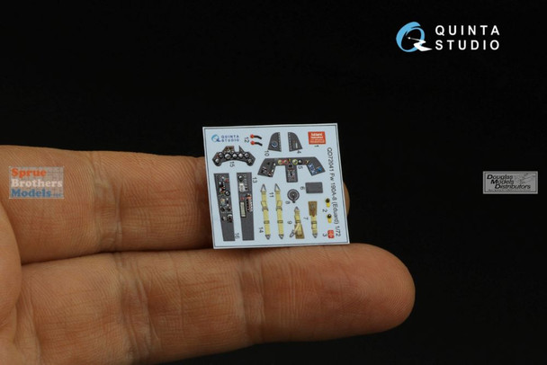 QTSQD72041 1:72 Quinta Studio Interior 3D Decal - Fw190A-8 (EDU kit)