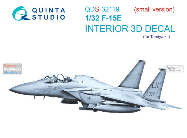 QTSQDS32119 1:32 Quinta Studio Interior 3D Decal - F-15E Strike Eagle (TAM kit) Small Version