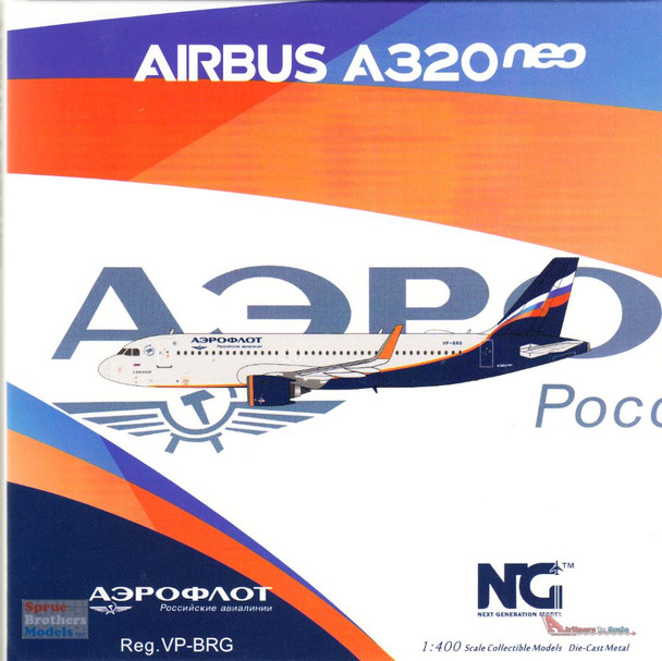 NGM15001 1:400 NG Model Aeroflot Airbus A320neo Reg #VP-BSN (pre-painted/pre-built)