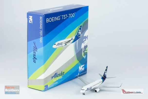 NGM77017 1:400 NG Model Alaska Airlines B737-700(W) Reg #N618AS (pre-painted/pre-built)